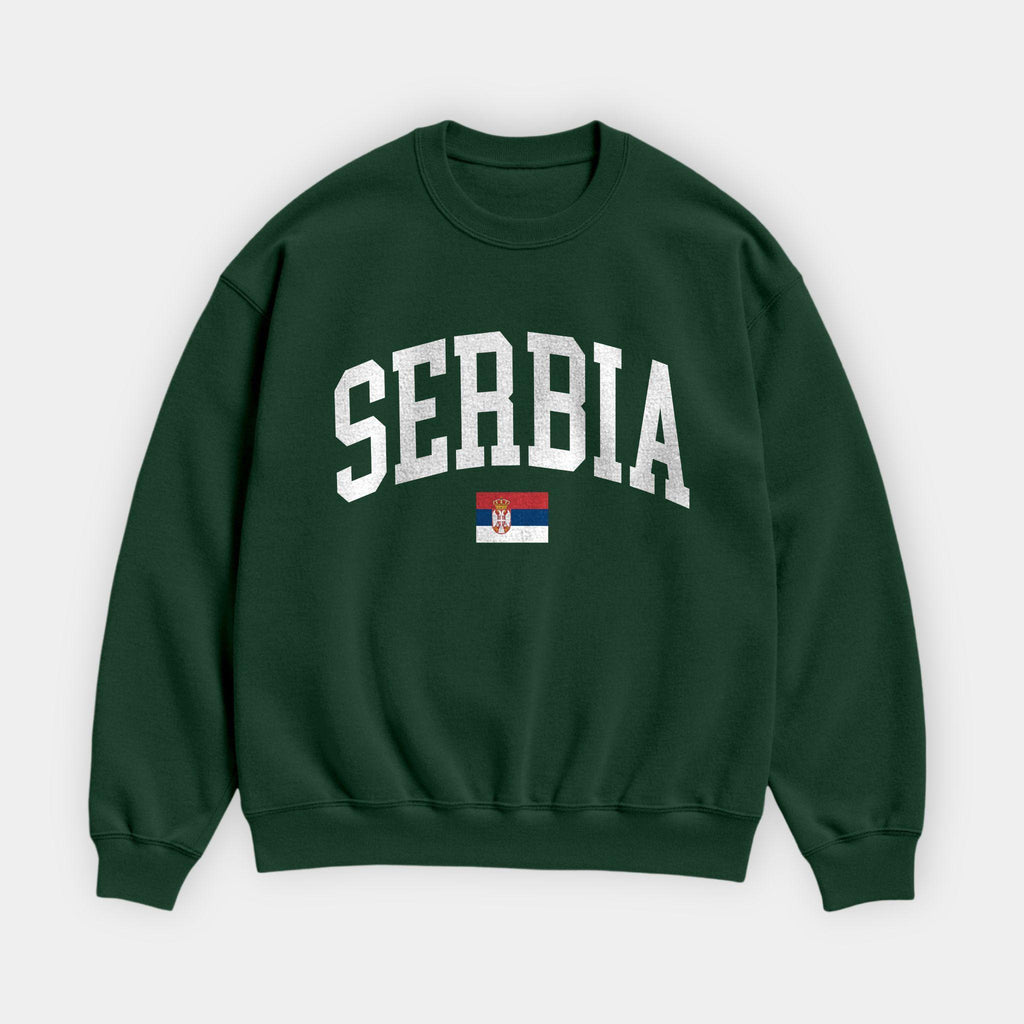 Serbia Collegiate Flag Sweatshirt