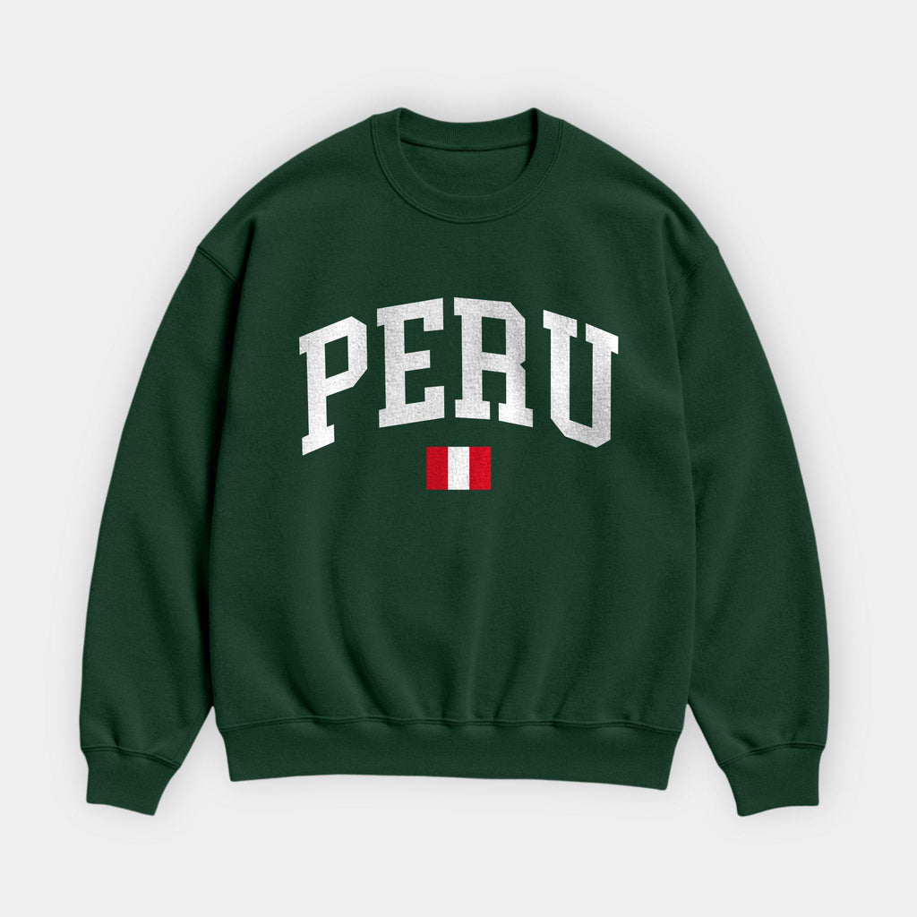 Peru Collegiate Flag Sweatshirt