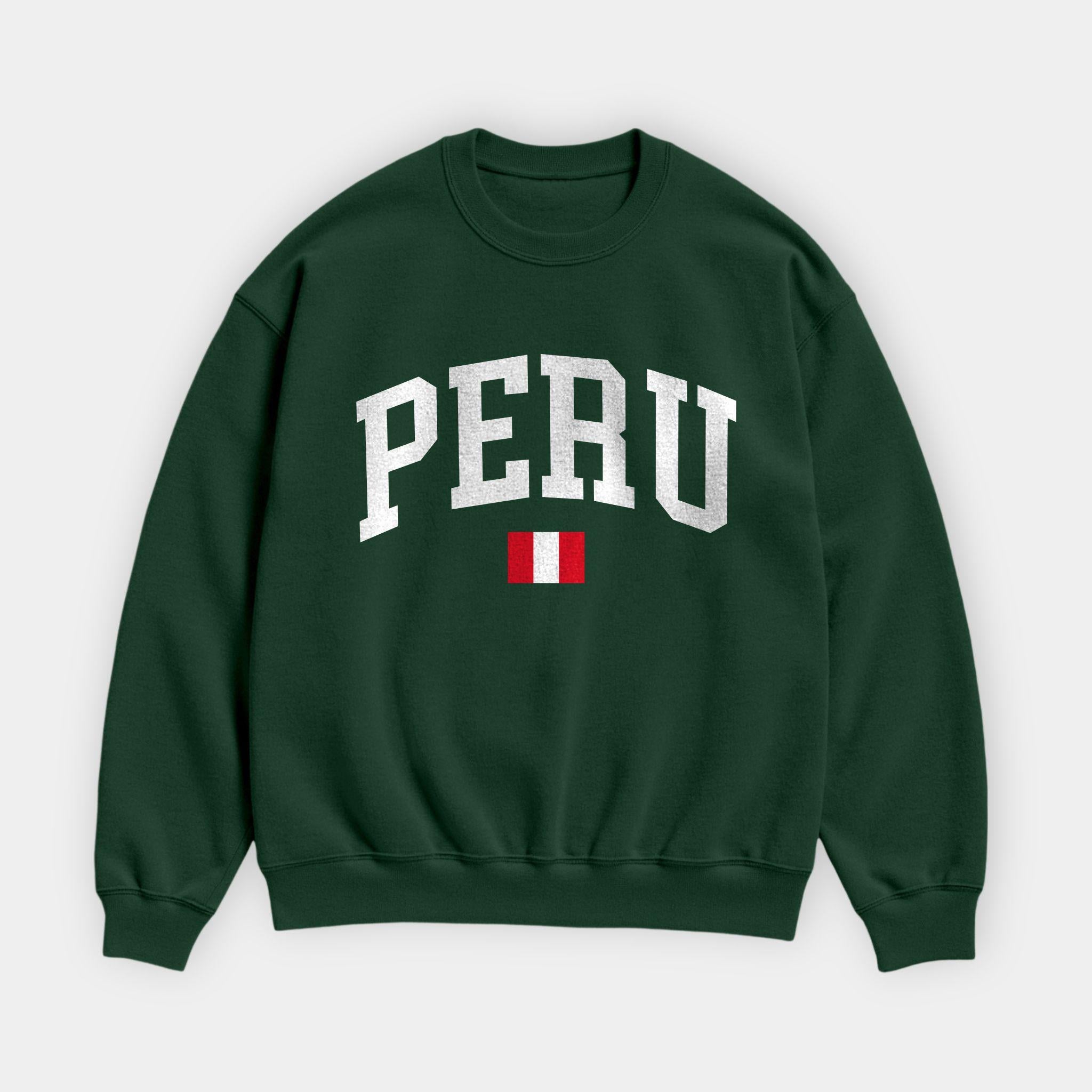 Peru Collegiate Flag Sweatshirt