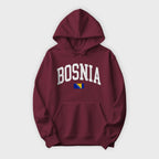 Bosnia Collegiate Flag Hoodie