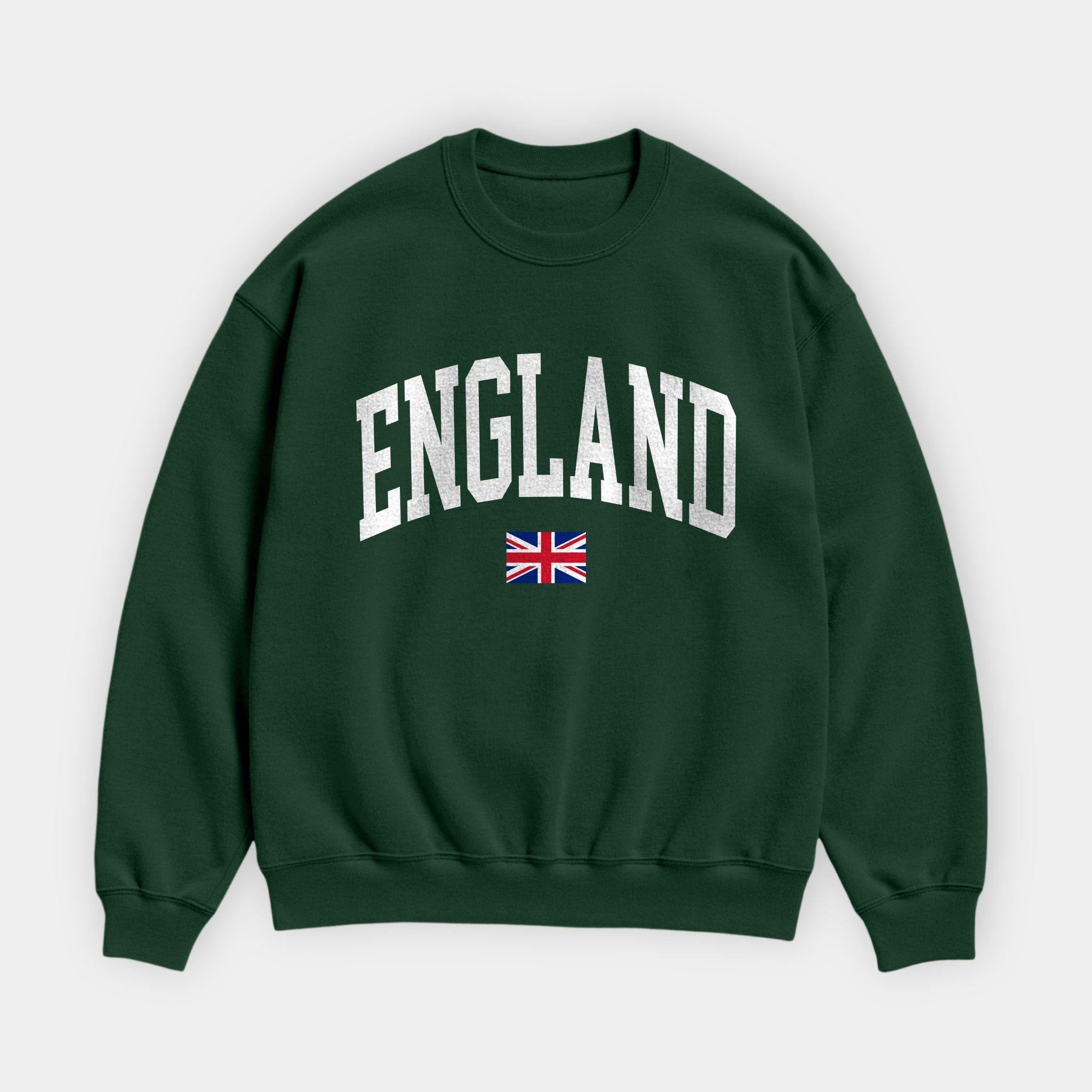 England Collegiate Flag Sweatshirt