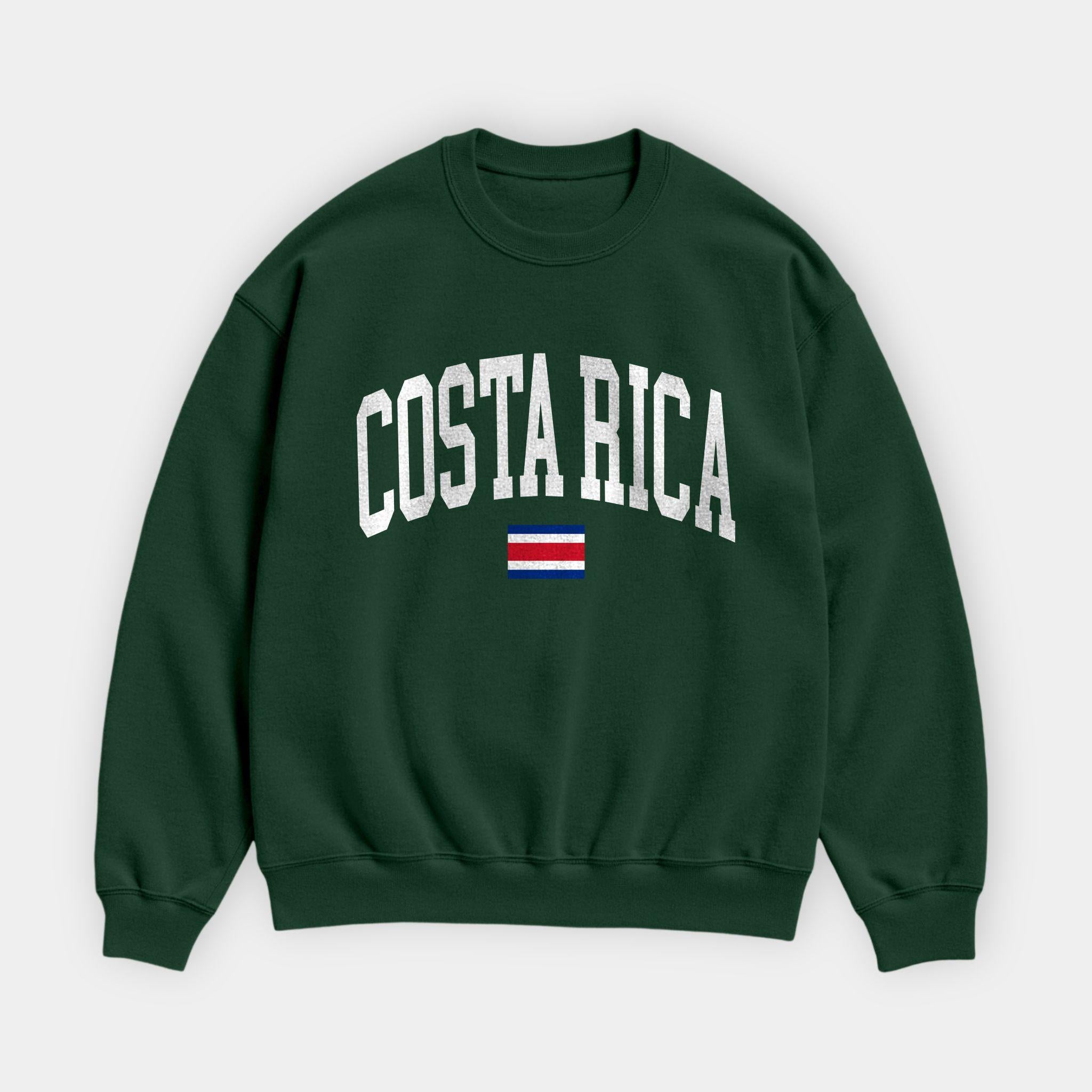Costa Rica Collegiate Flag Sweatshirt