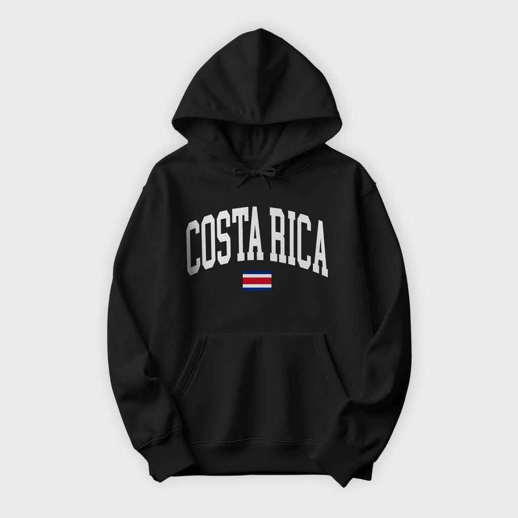 Costa Rica Collegiate Flag Hoodie