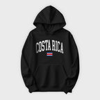 Costa Rica Collegiate Flag Hoodie