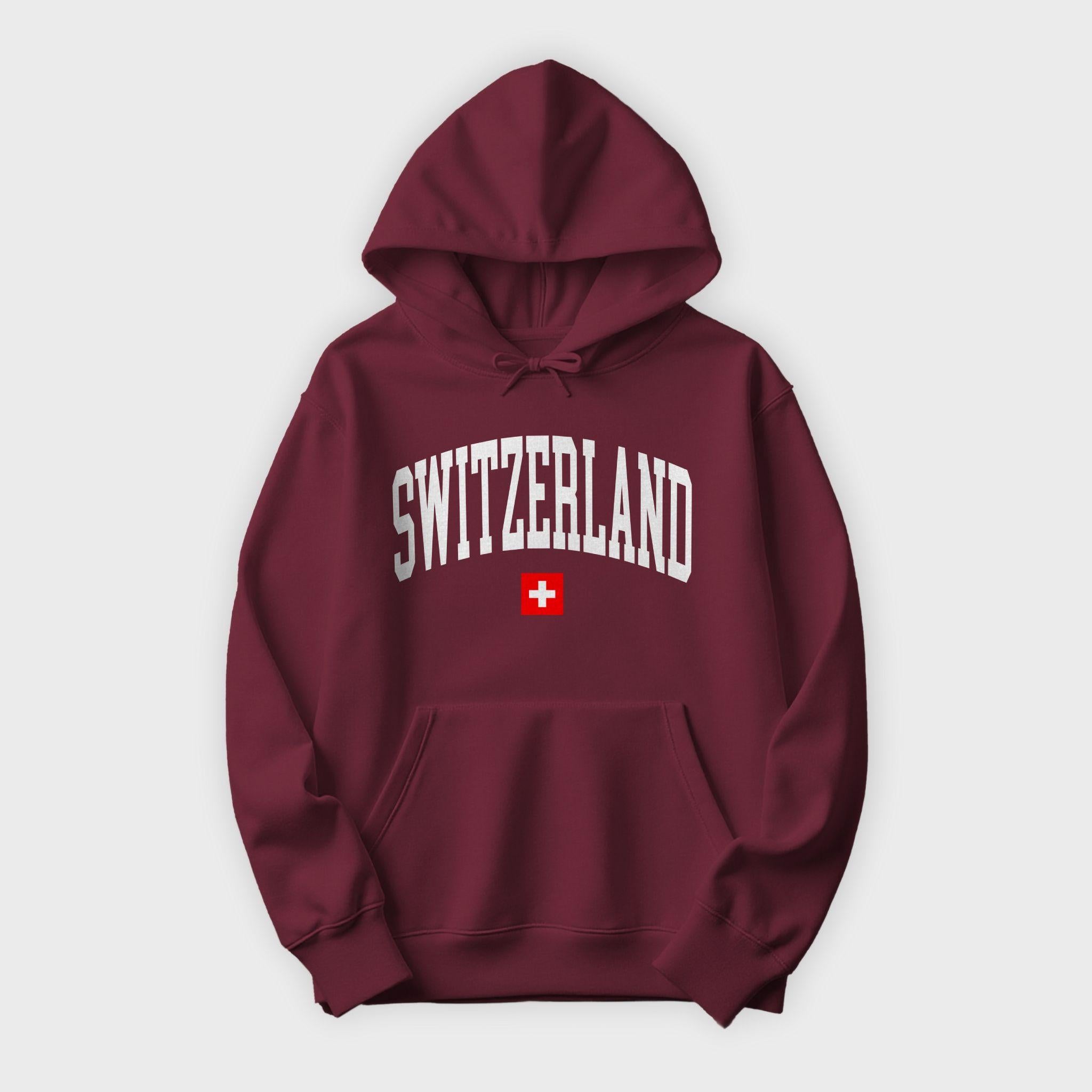 Switzerland Collegiate Flag Hoodie