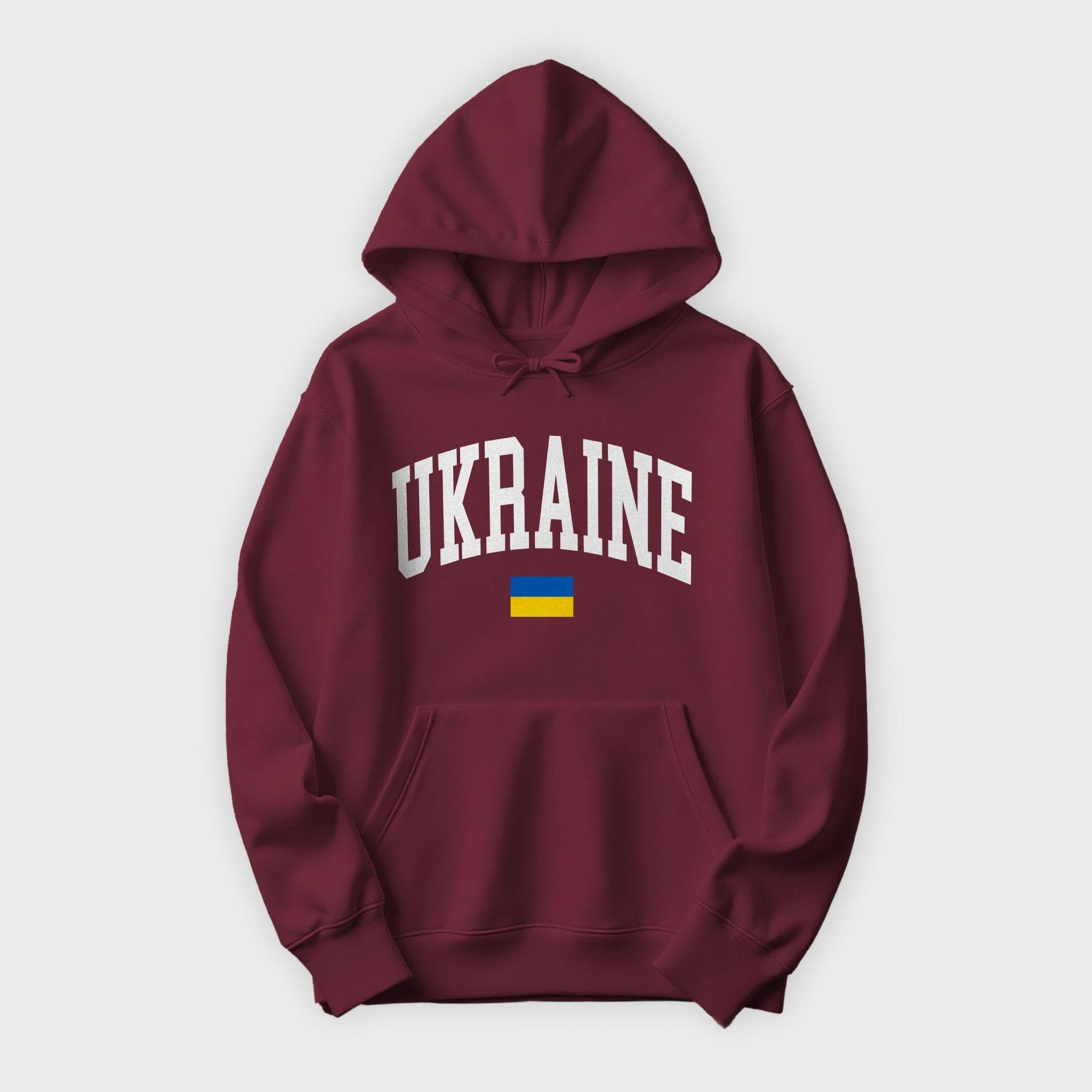 Ukraine Collegiate Flag Hoodie