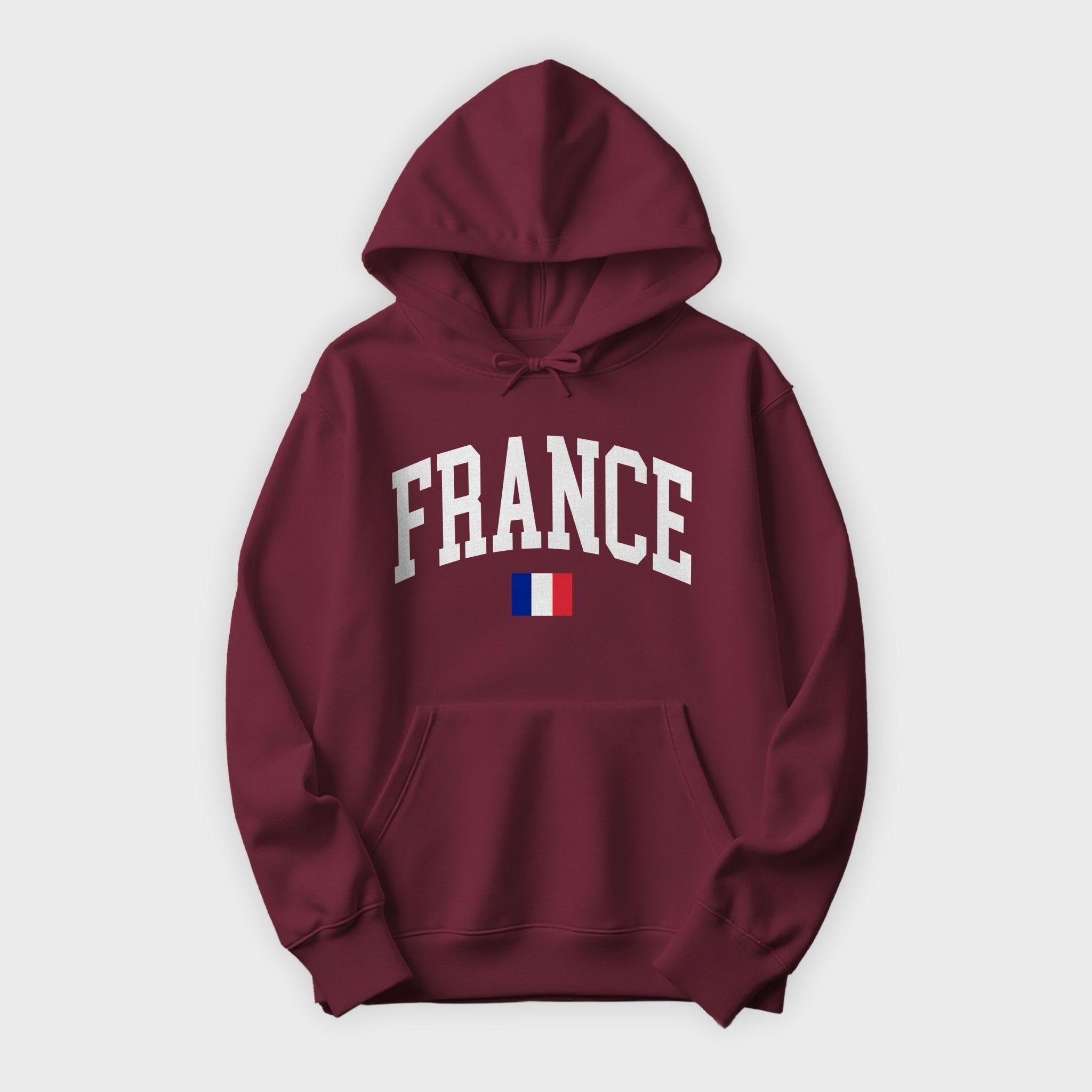 France Collegiate Flag Hoodie