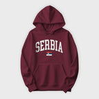 Serbia Collegiate Flag Hoodie