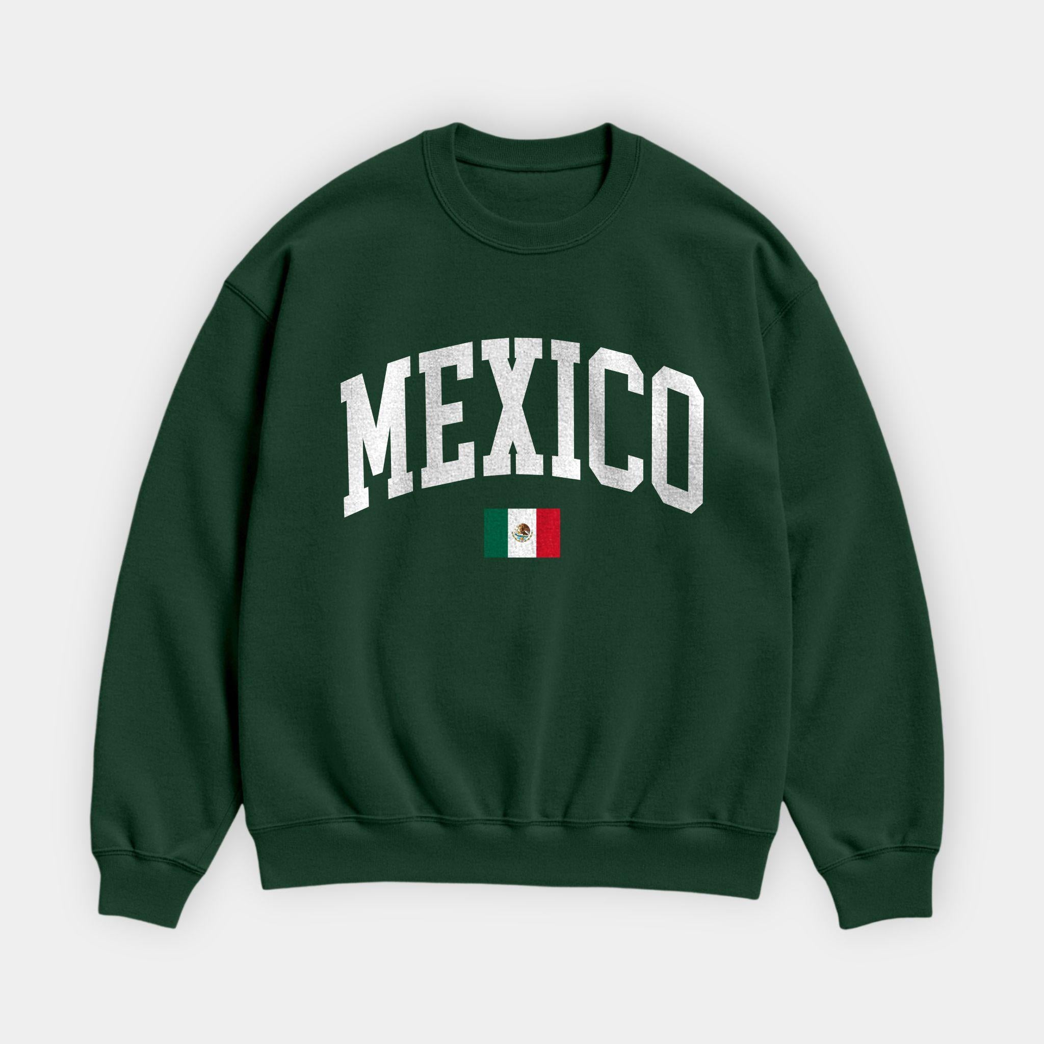 Mexico Collegiate Flag Sweatshirt