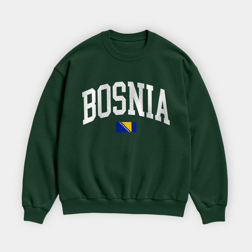 Bosnia Collegiate Flag Sweatshirt