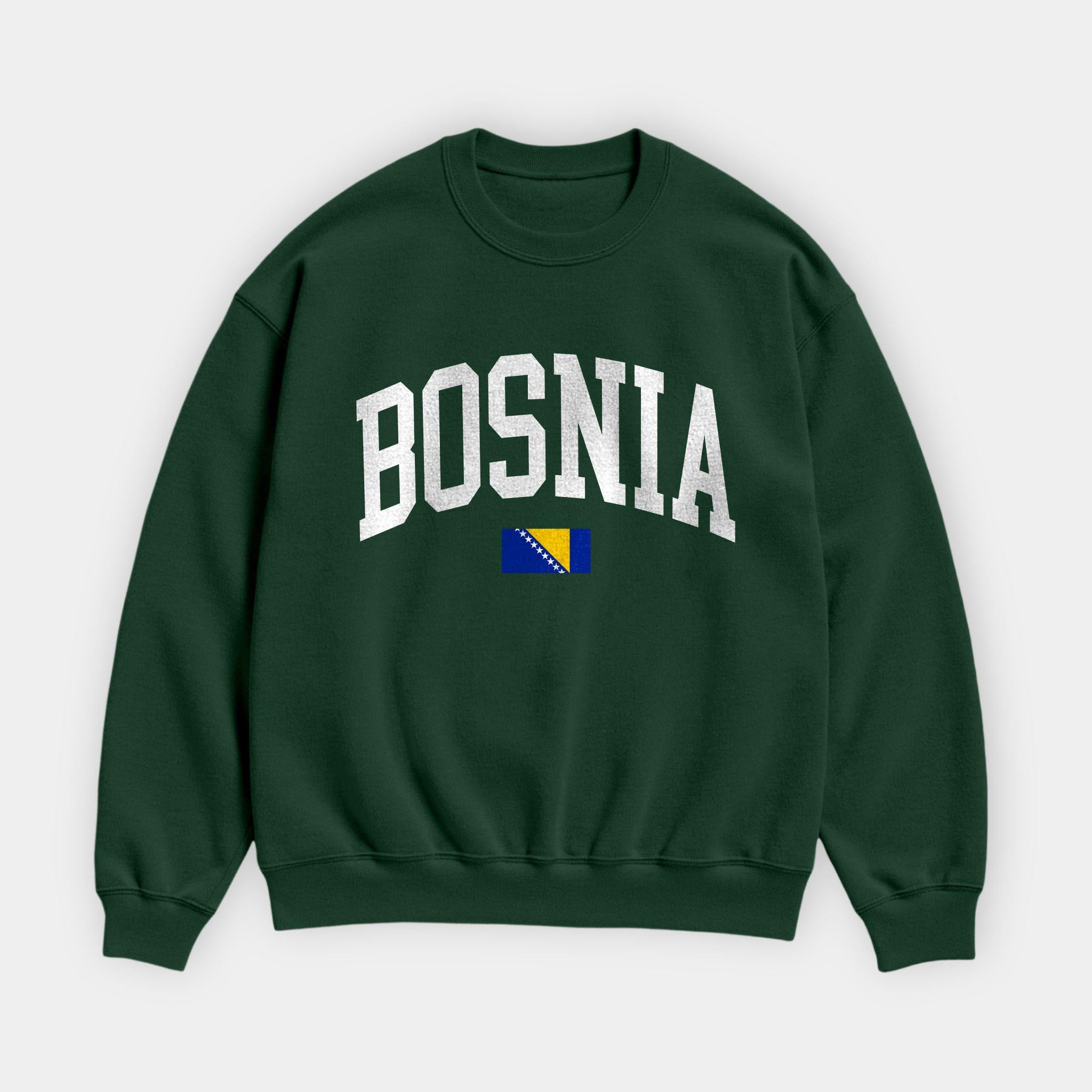 Bosnia Collegiate Flag Sweatshirt