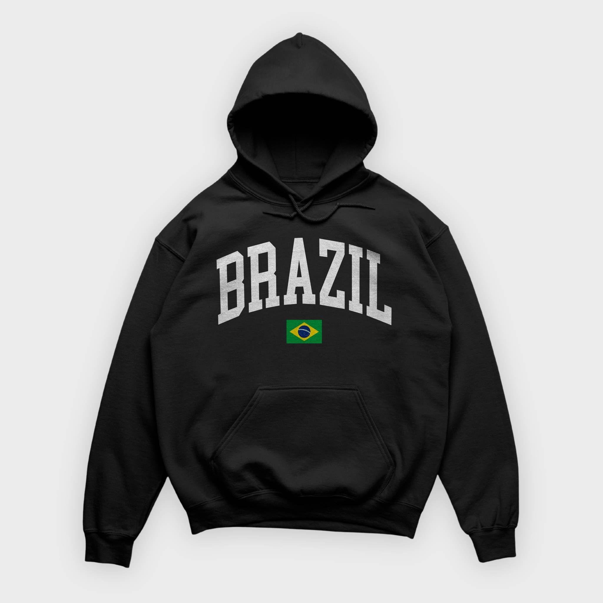 Brazil Collegiate Flag Hoodie