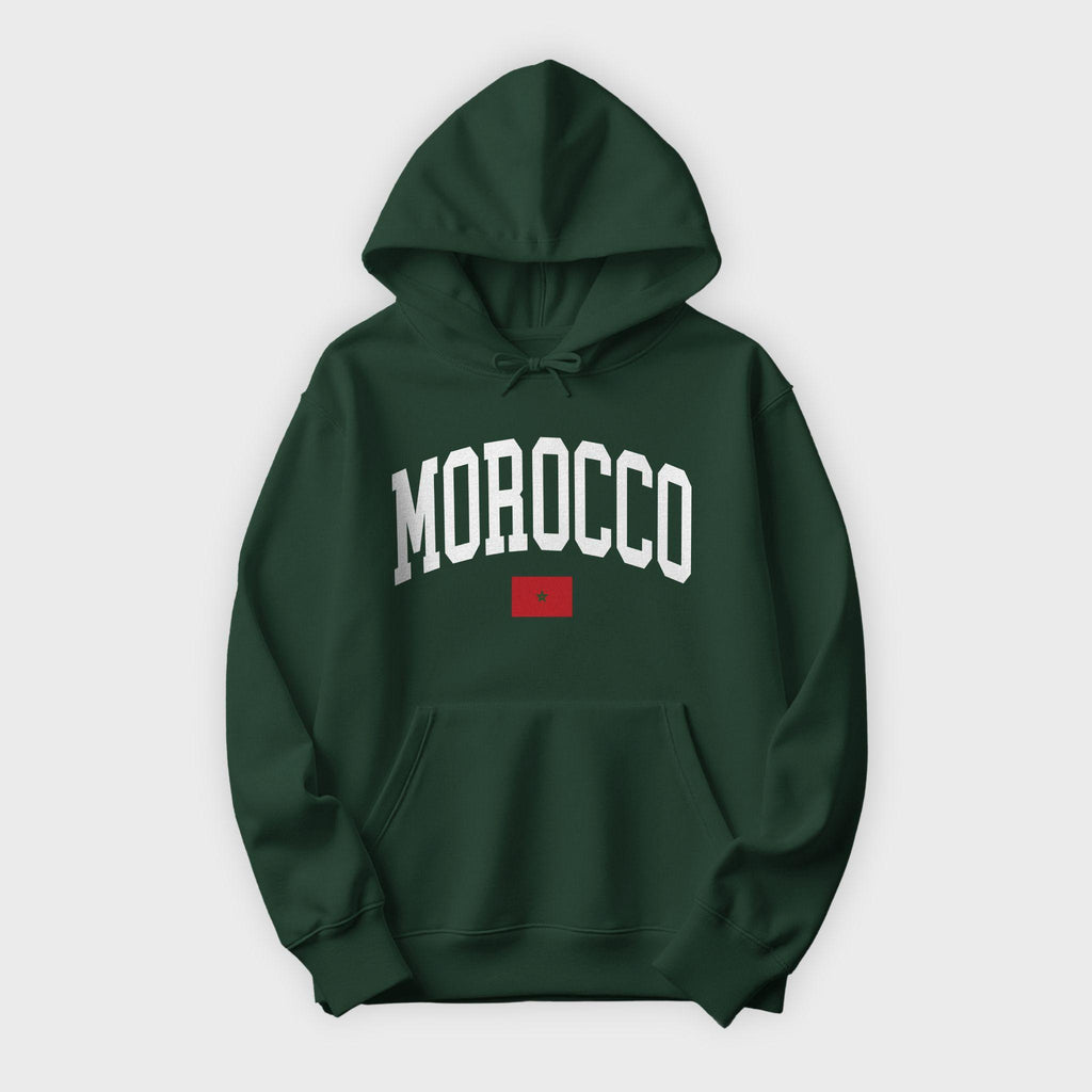 Morocco Collegiate Flag Hoodie