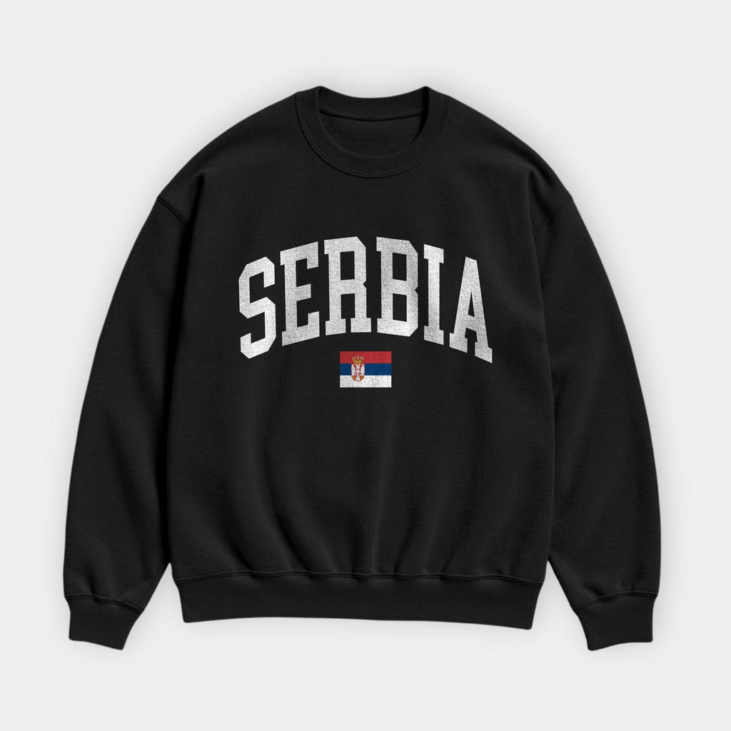 Serbia Collegiate Flag Sweatshirt