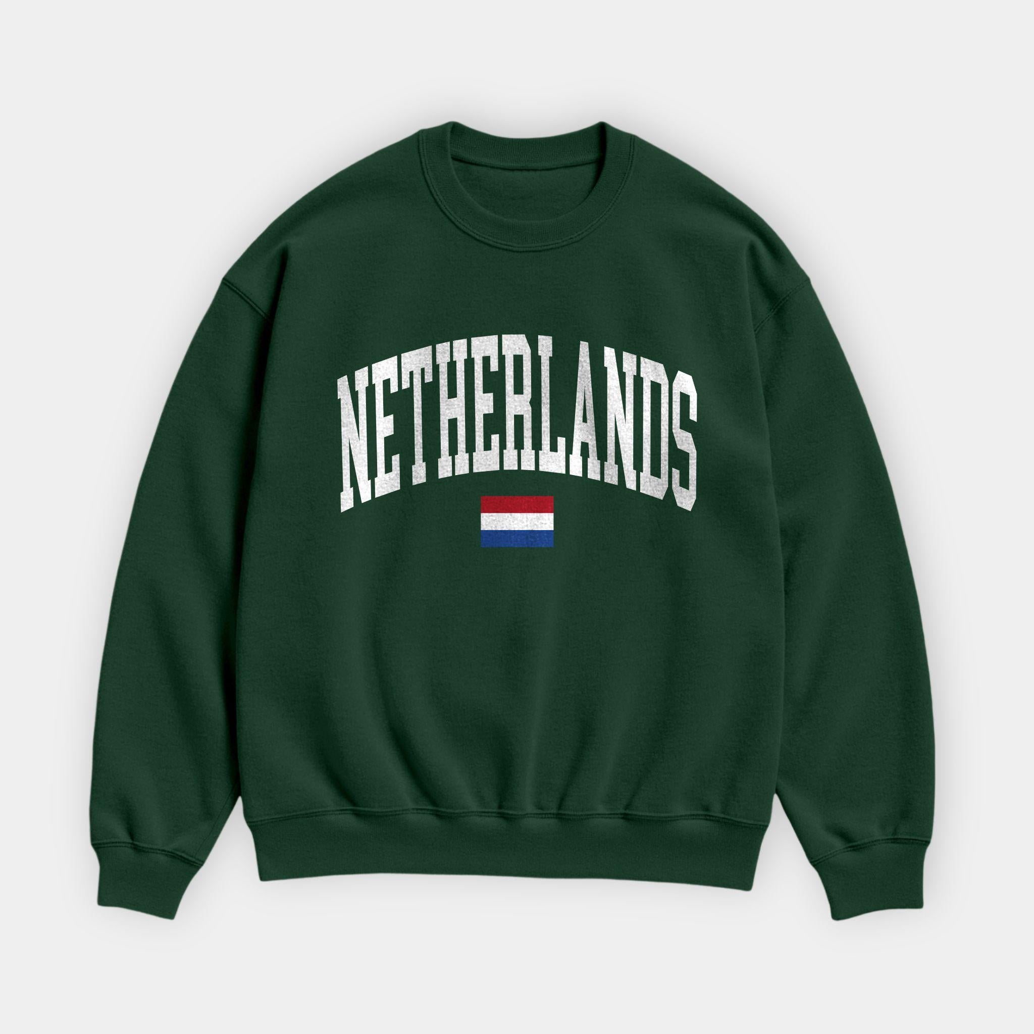 Netherlands Collegiate Flag Sweatshirt