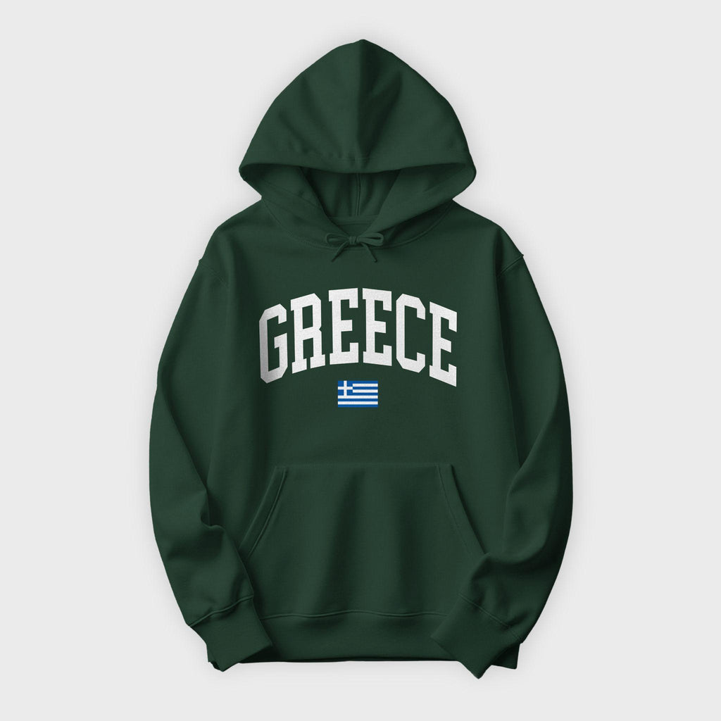 Greece Collegiate Flag Hoodie