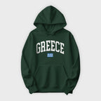 Greece Collegiate Flag Hoodie