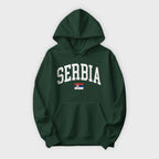Serbia Collegiate Flag Hoodie