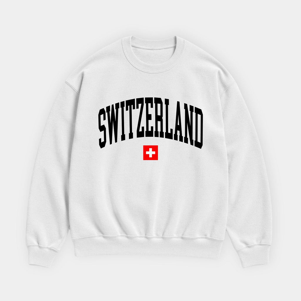 Switzerland Collegiate Flag Sweatshirt
