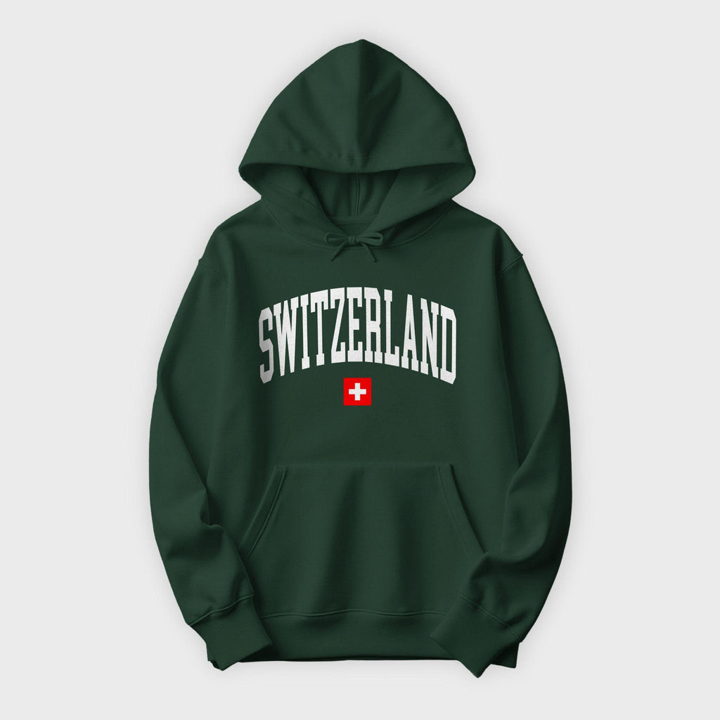 Switzerland Collegiate Flag Hoodie