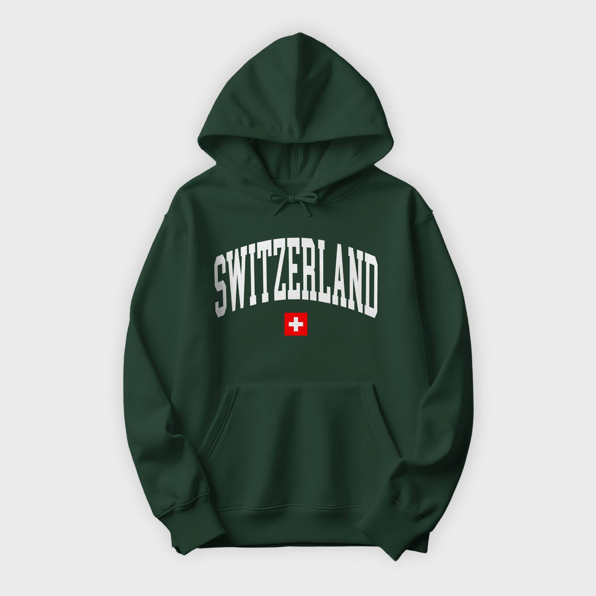 Switzerland Collegiate Flag Hoodie