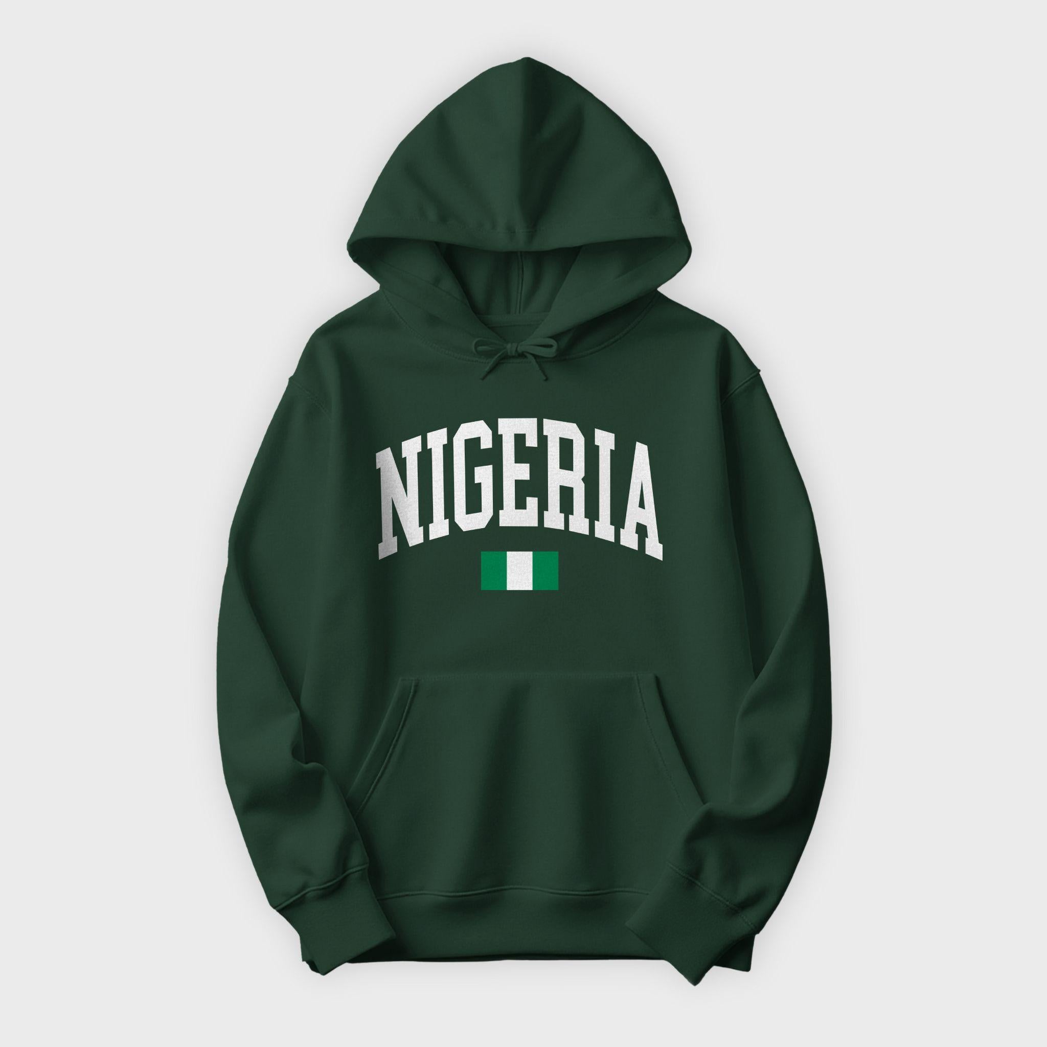 Nigeria Collegiate Flag Hoodie