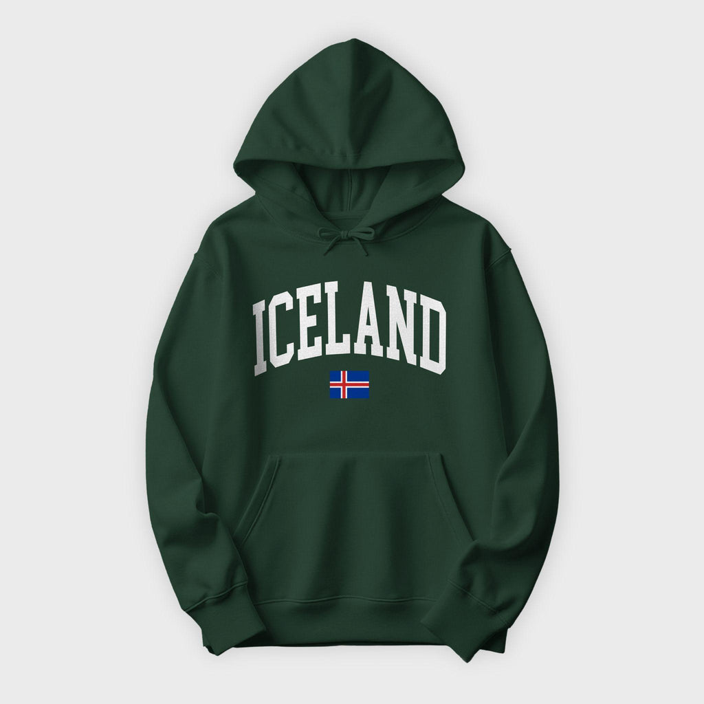Iceland Collegiate Flag Hoodie