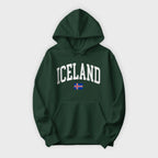 Iceland Collegiate Flag Hoodie
