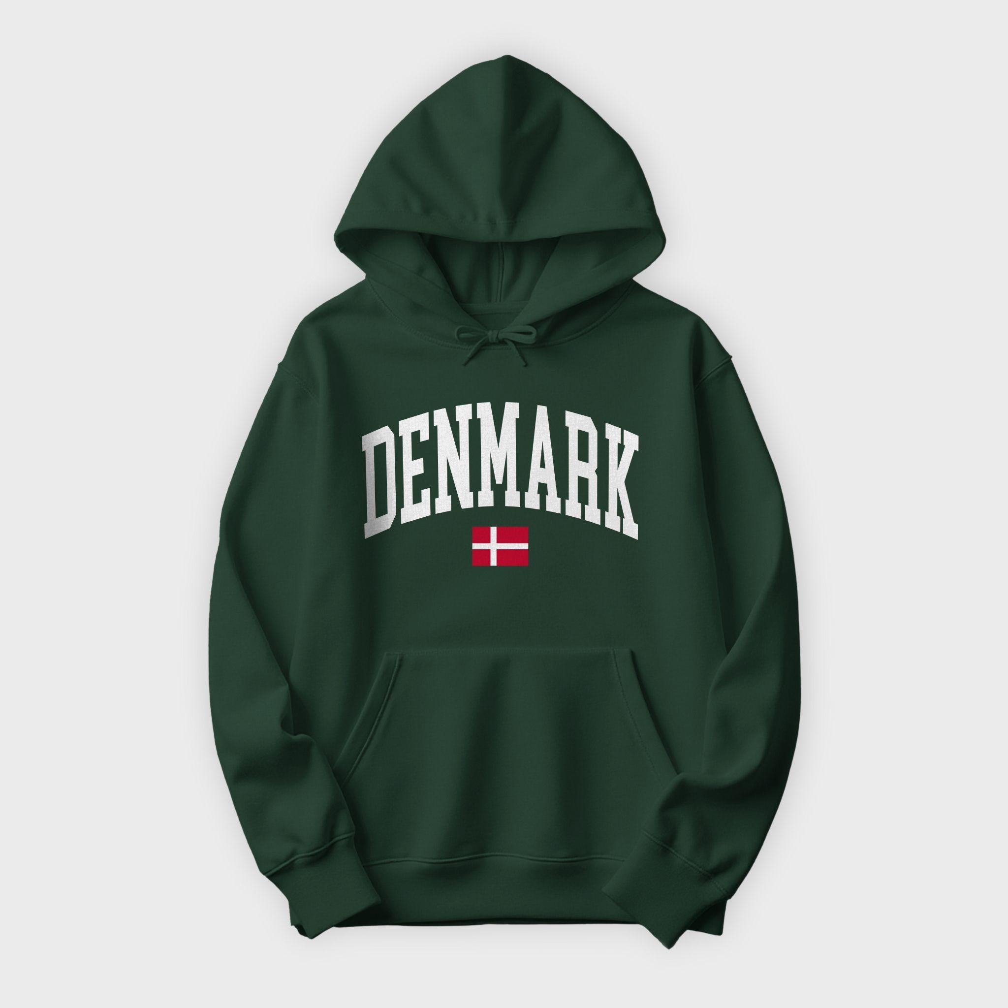 Denmark Collegiate Flag Hoodie