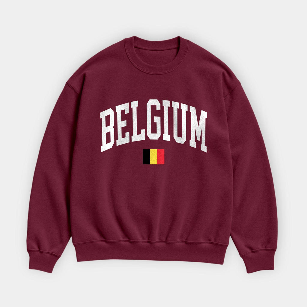Belgium Collegiate Flag Sweatshirt