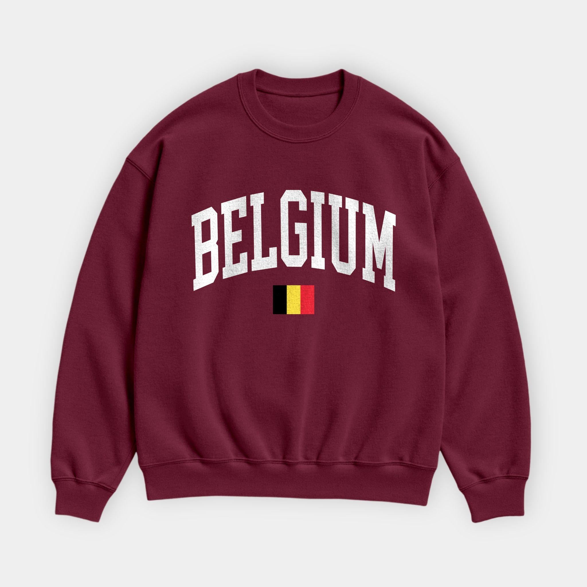 Belgium Collegiate Flag Sweatshirt