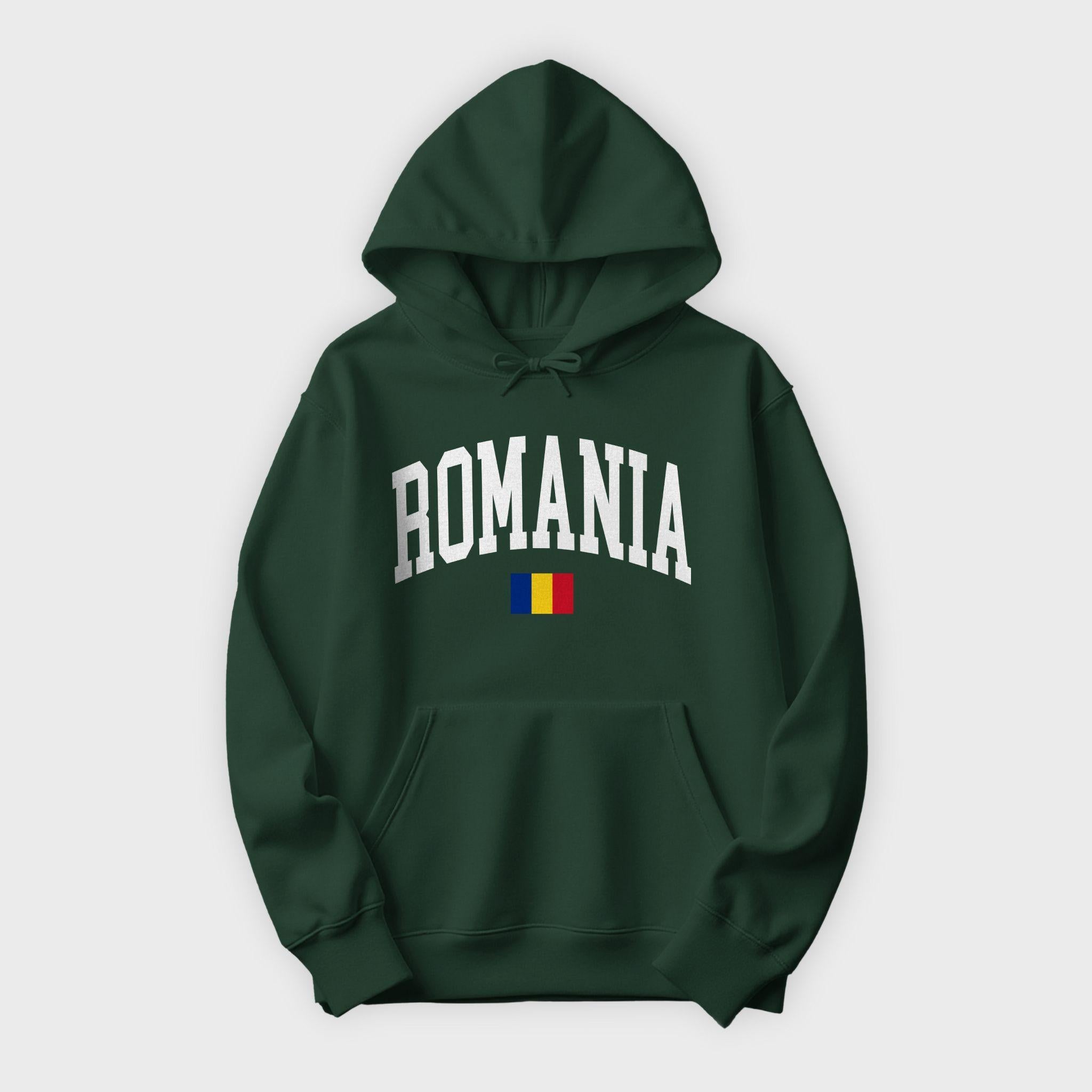 Romania Collegiate Flag Hoodie