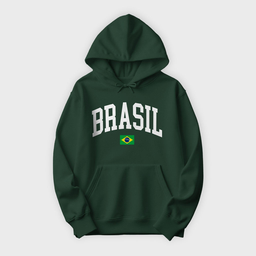 Brasil Collegiate Flag Hoodie