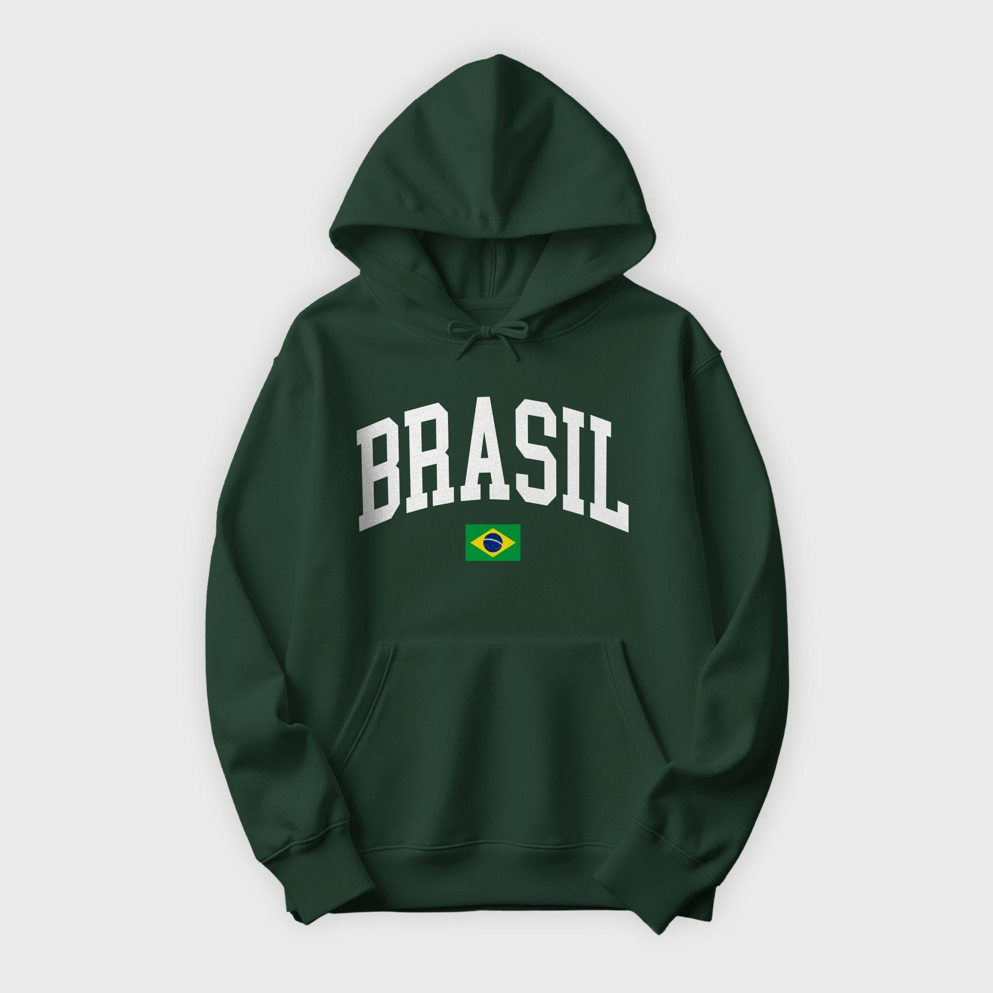 Brasil Collegiate Flag Hoodie