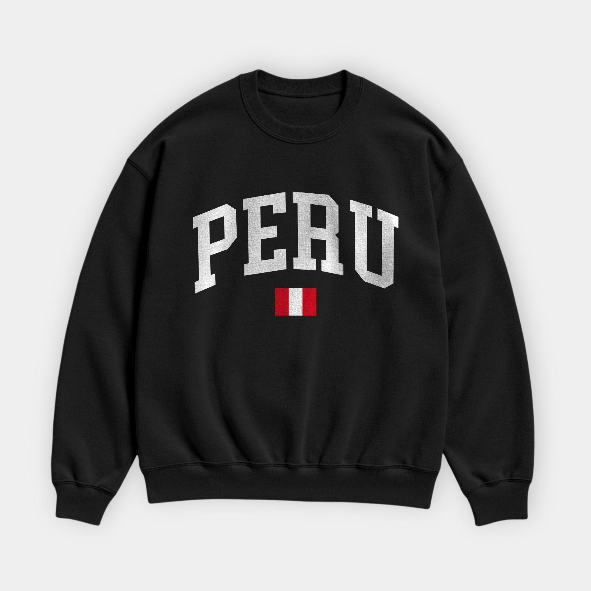 Peru Collegiate Flag Sweatshirt