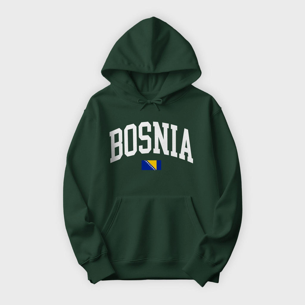 Bosnia Collegiate Flag Hoodie