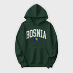 Bosnia Collegiate Flag Hoodie