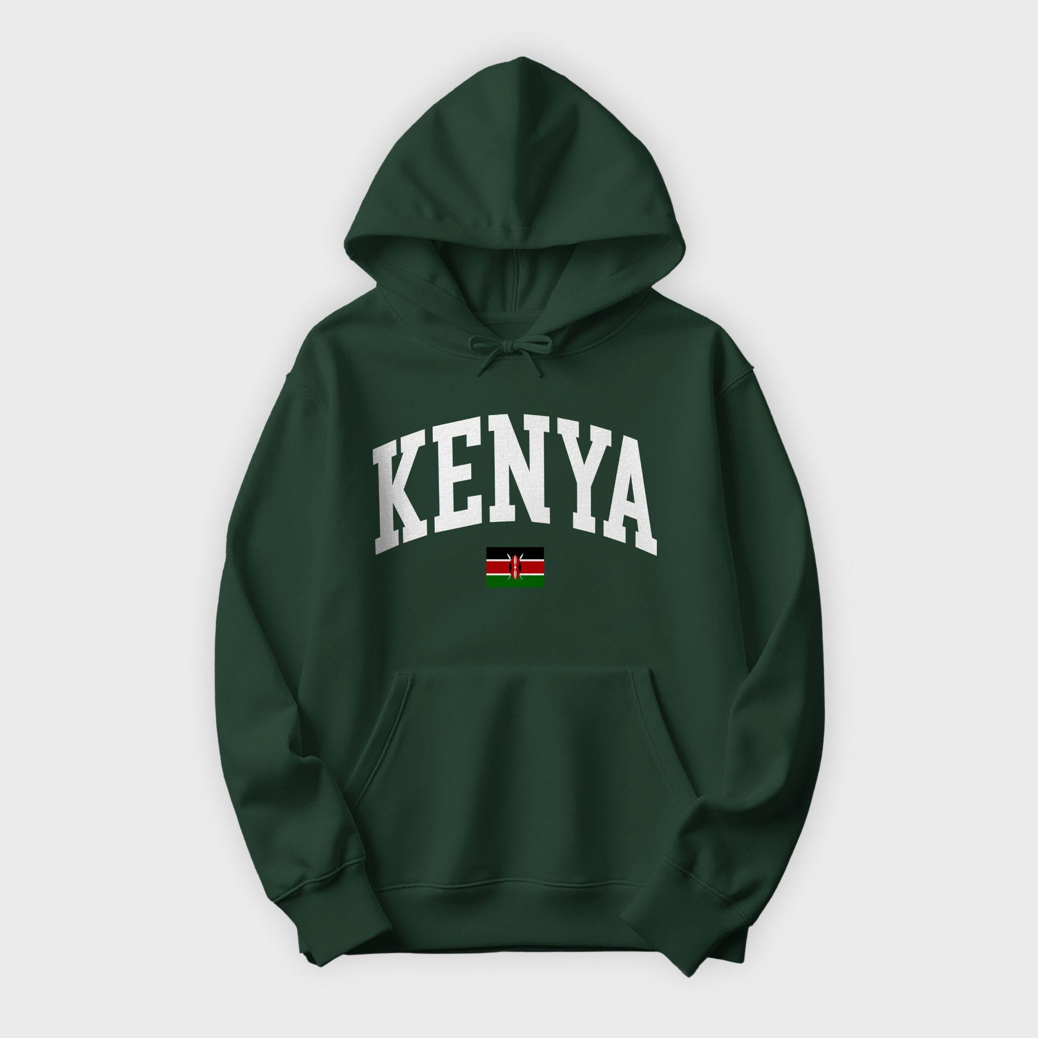 Kenya Collegiate Flag Hoodie