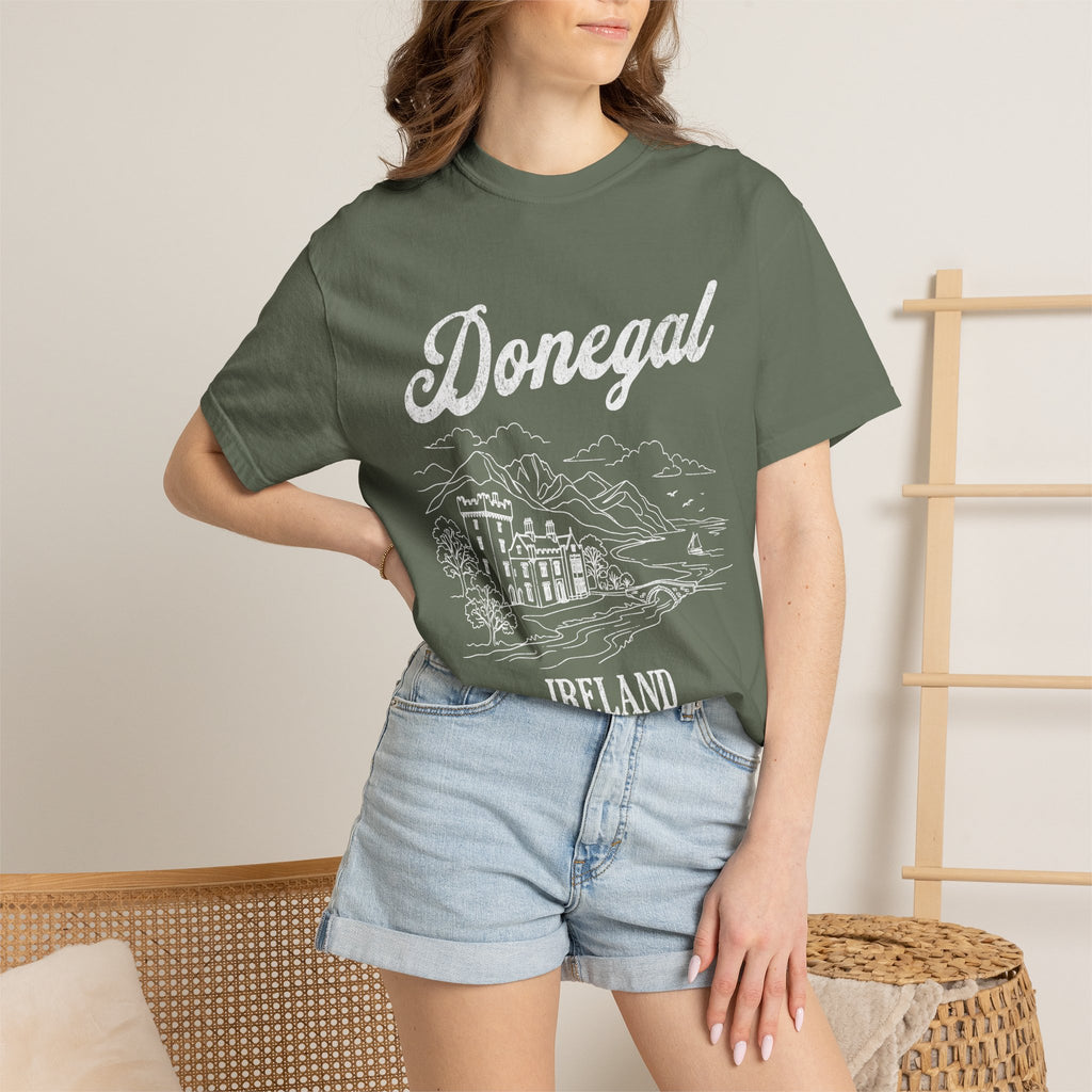 Donegal Ireland Castle Line Art T-Shirt