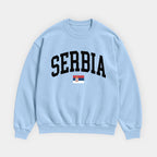 Serbia Collegiate Flag Sweatshirt