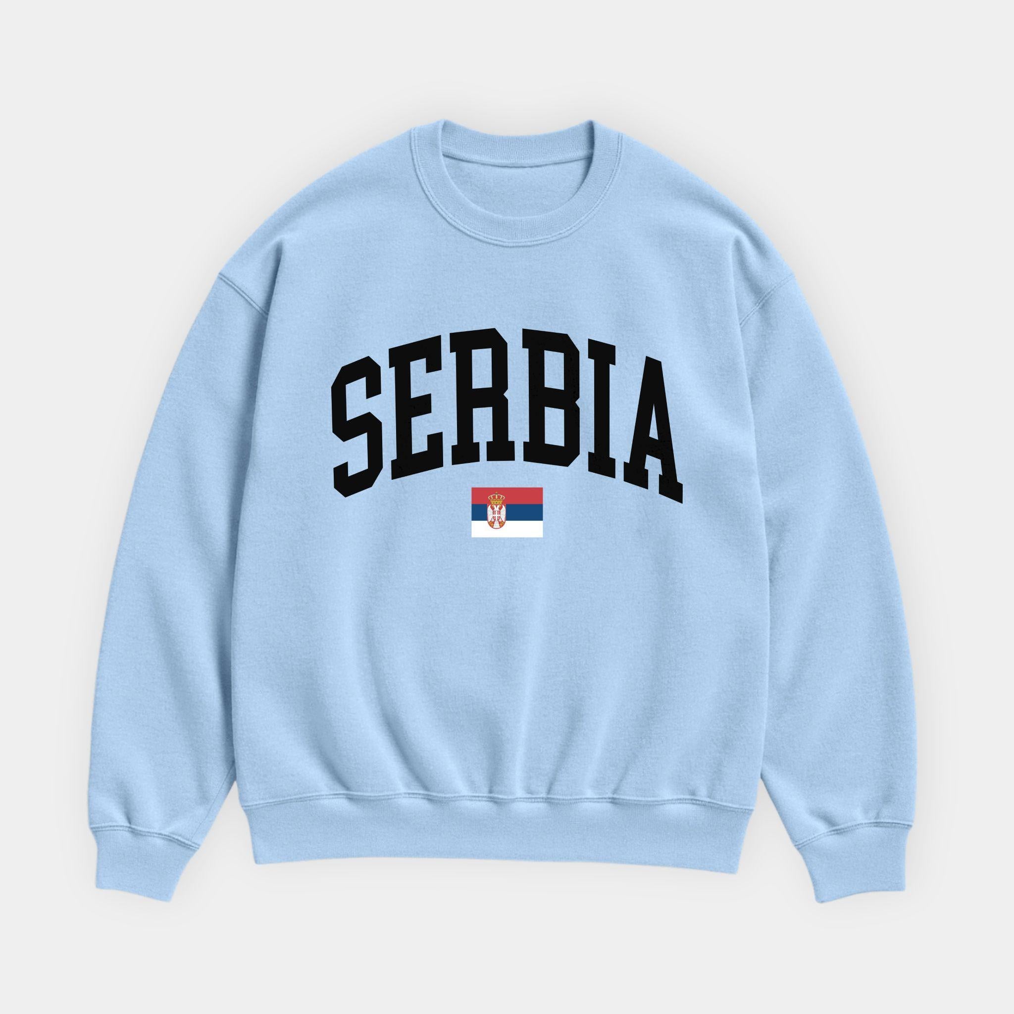 Serbia Collegiate Flag Sweatshirt