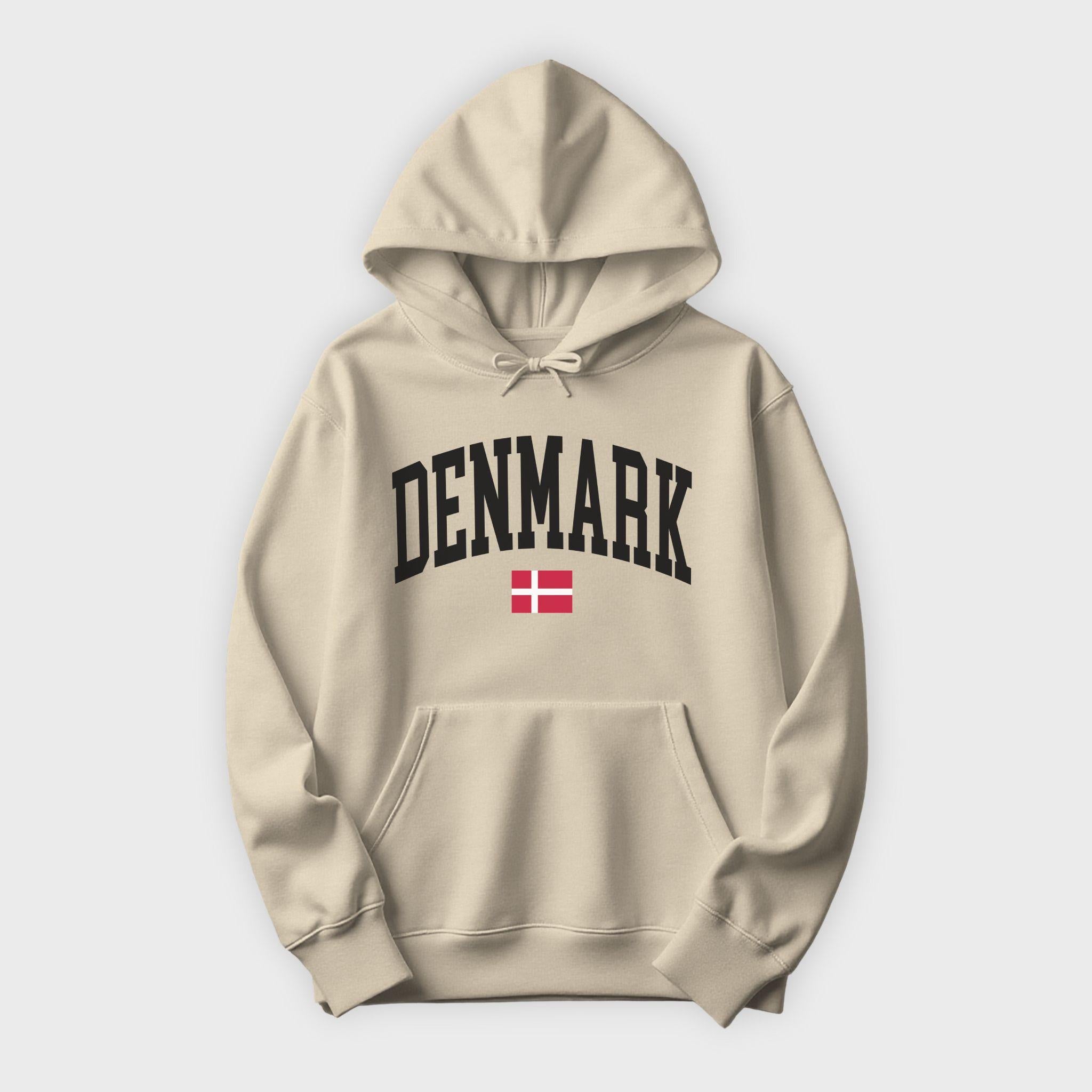 Denmark Collegiate Flag Hoodie