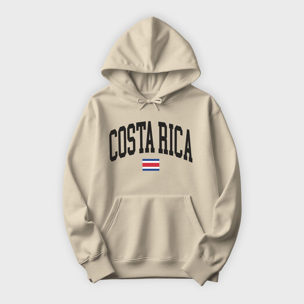 Costa Rica Collegiate Flag Hoodie