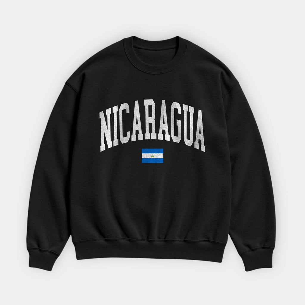 Nicaragua Collegiate Flag Sweatshirt