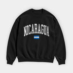 Nicaragua Collegiate Flag Sweatshirt