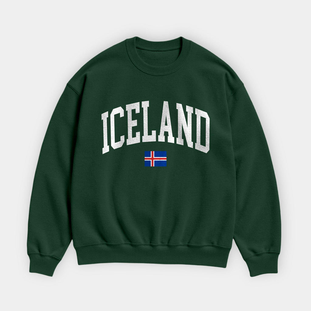 Iceland Collegiate Flag Sweatshirt