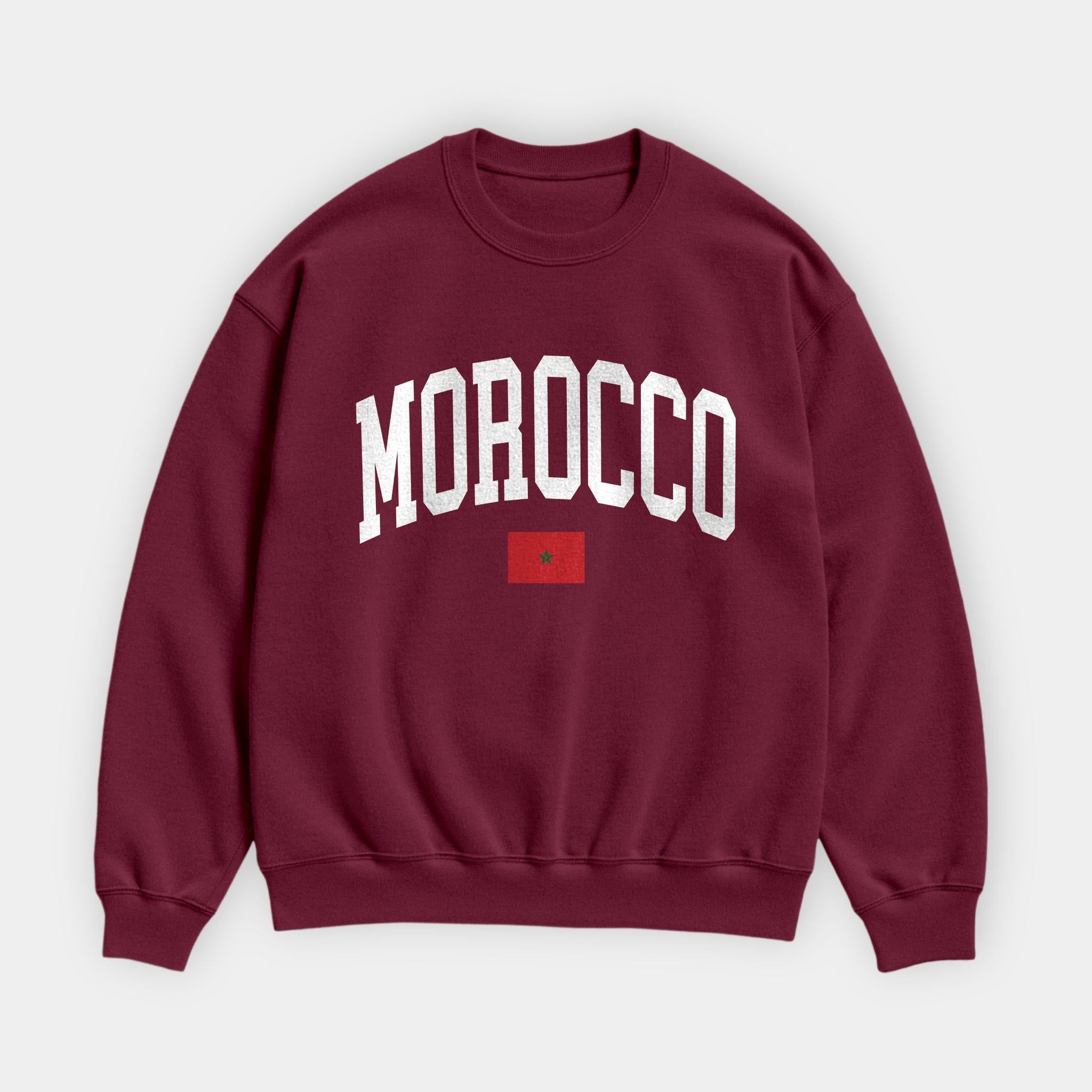 Morocco Collegiate Flag Sweatshirt