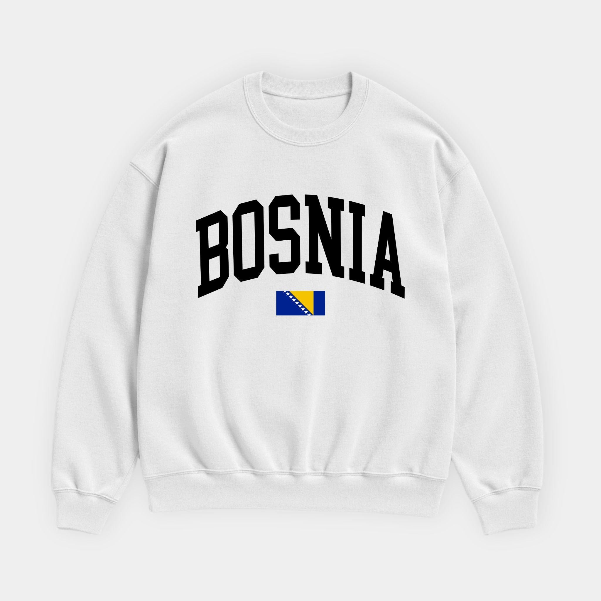 Bosnia Collegiate Flag Sweatshirt