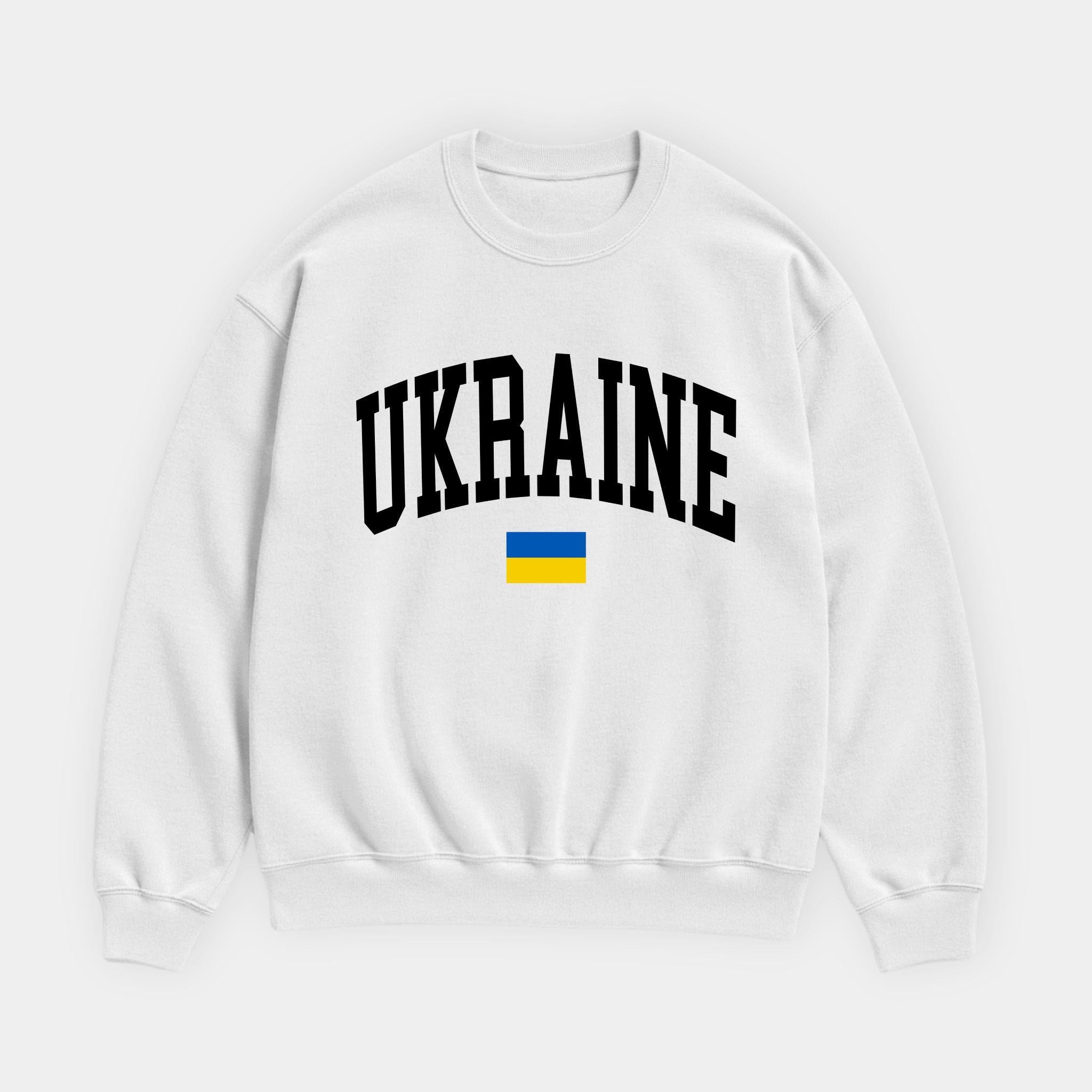 Ukraine Collegiate Flag Sweatshirt