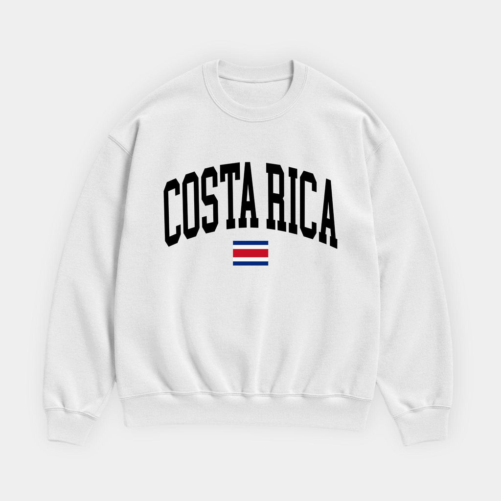 Costa Rica Collegiate Flag Sweatshirt